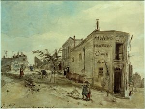 Vista su Montmartre, il Cafè Le Roi du Desert da Johan Barthold Jongkind