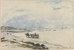 Carro sulla Spiaggia di Etretat