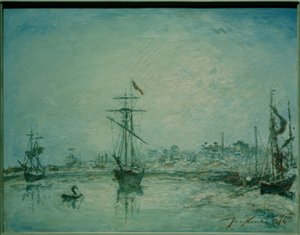 Il porto di Honfleur da Johan Barthold Jongkind