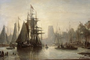 Il porto di Rotterdam da Johan Barthold Jongkind