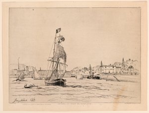 Entrata del porto di Honfleur da Johan Barthold Jongkind