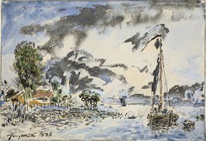 Barca da pesca da Johan Barthold Jongkind