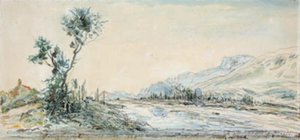Paesaggio presso il fiume Le Drac vicino a Grenoble da Johan Barthold Jongkind