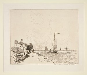 Les Deux barques à voile da Johan Barthold Jongkind