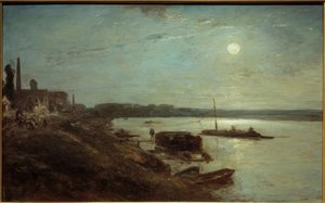 Chiaro di luna sulla Senna da Johan Barthold Jongkind