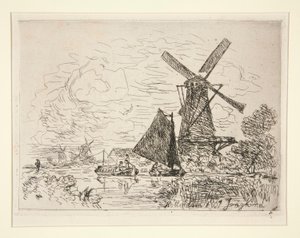 Mulini in Olanda da Johan Barthold Jongkind