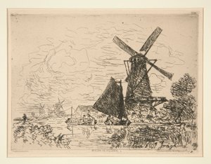 Mulini in Olanda da Johan Barthold Jongkind