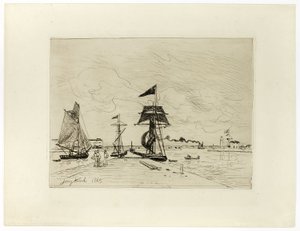 Molo al porto di Honfleur