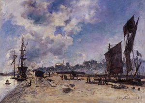 Molo a Honfleur da Johan Barthold Jongkind