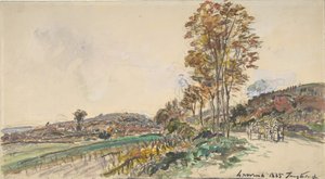 Strada vicino a La Côte-Saint-André, 1885