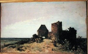 Rovine del Castello di Rozemont (Nievre) 1861