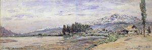 Neve sulle Montagne a Grenoble, 12 e 13 Settembre, 1882 da Johan Barthold Jongkind