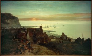 Tramonto a St. Valéry-en-Caux da Johan Barthold Jongkind