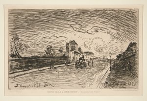 Sortie de la Maison Cochin (Faubourg Saint-Jacques) da Johan Barthold Jongkind