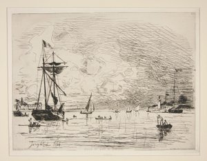 Uscita dal porto di Honfleur