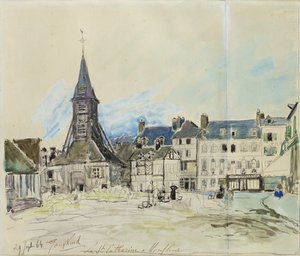 La Chiesa di Sainte-Catherine, Honfleur, 1864 da Johan Barthold Jongkind