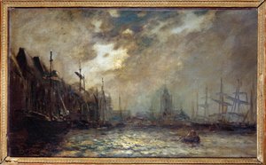 Il porto di Rotterdam da Johan Barthold Jongkind