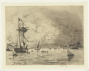 Uscita dal porto di Honfleur (Sortie du port de Honfleur)