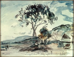 Virieux sur Bourbe / Isère da Johan Barthold Jongkind