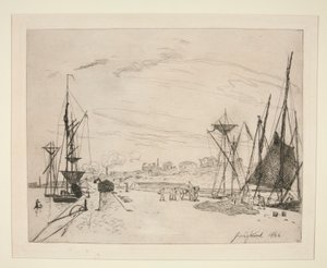 Vista del Porto dalla Ferrovia a Honfleur da Johan Barthold Jongkind