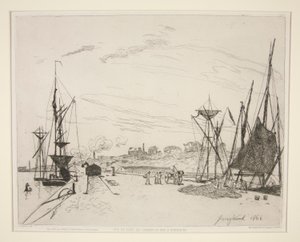 Vista del Porto dalla Ferrovia di Honfleur da Johan Barthold Jongkind
