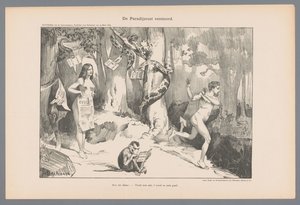 Il riposo nel Paradiso disturbato da Johan Braakensiek