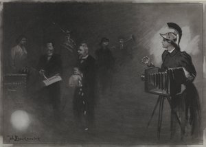 Progetto per illustrazione in De Amsterdammer: Il discorso del trono, 24 settembre 1905