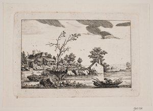 Paesaggio presso un lago da Johan Bülow