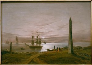 Paesaggio del fiordo al chiaro di luna da Johan Christian Dahl