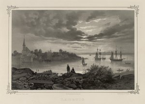 Illustrazione tratta dal libro Norge fremstillet i Tegninger di Asbjørnsen, P.Chr. e pubblicato da Chr. Tønsberg (no, 1848) da Johan Christian Dahl