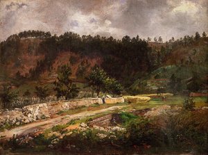 Strada vicino a Pillnitz da Johan Christian Dahl