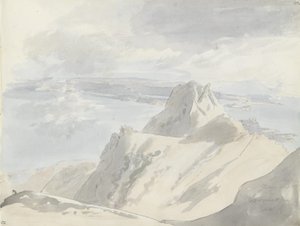 Veduta del Golfo di Napoli dal Monte Epomeo, Ischia da Johan Christian Dahl