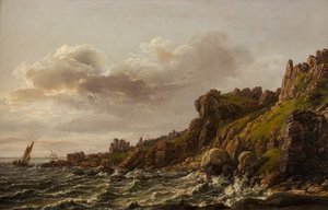 Vista a Kullen in Svezia da Johan Christian Dahl