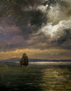 Veduta di Christianiafiorden (dettaglio) da Johan Christian Dahl