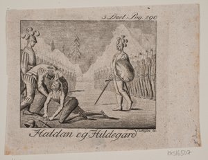 Vignetta. Haldan e Hildegard da Johan Christoph Seehusen