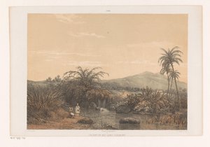 Veduta di Tjileboet (serie Giava secondo i dipinti e disegni di A. Salm)