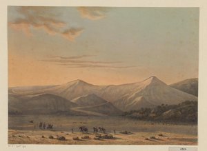 Veduta del vulcano Bromo da Johan Conrad Greive