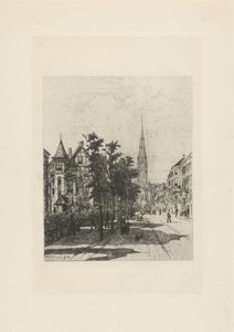 Veduta della Vondelstraat di Amsterdam da Johan Conrad Greive
