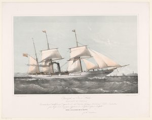 Nave a vapore Mariout e Hedjaz che naviga in mare
