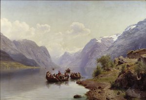 Scorta nuziale sul fiordo di Hardanger, 1865