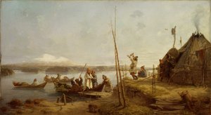 Ritorno della sposa al lago Hornavan da Johan Fredrik Hockert