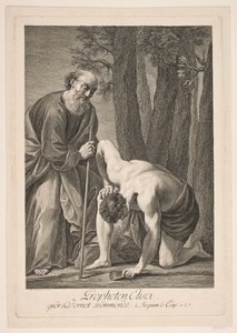 Il profeta Eliseo fa galleggiare il ferro da Johan Georg Preisler