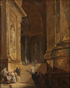 Una scala del tempio, c.1783 da Johan Gottlob Brusell