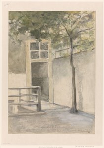 Vista di un cortile dallo studio dell