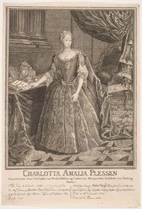 Charlotte Amalie Plessen da Johan Herman Thiele