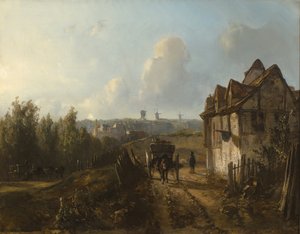 Vista su Monmartre da Johan Jongkind