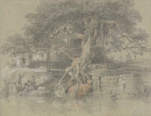 Un Indù Morente Portato al Fiume Gange da Johan Joseph Zoffany