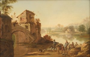 Paesaggio in stile italiano da Johan Mandelberg