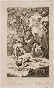 Illustrazione per "La Morte di Abele" di Salomon Gessner, 1764 da Johan Martin Preisler