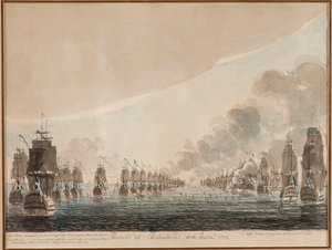 La battaglia navale di Öland del 26 luglio 1789 da Johan Petter Cumelin